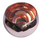 Vaso De Flores De Vidro Redondo Rose Gold - 13 Cm | Formosinha